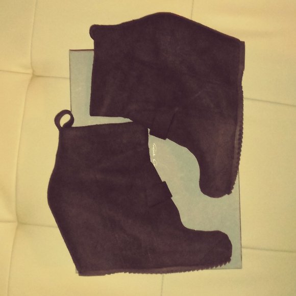 Rick Owens Men's Wedge Boots - Picture 4 of 12